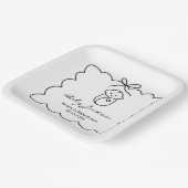 可愛男女兼用いベビー&バウモダンベビーシャワー ペーパープレート (傾斜あり)