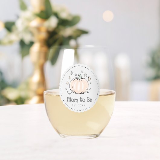 可愛男女兼用い母がカボチャ ステムなしワイングラス (インサイチュ (ウェディング))