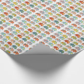 可愛素晴らしいトレンディーサーカスインディアン ラッピングペーパー (角)