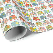 可愛素晴らしいトレンディーサーカスインディアン ラッピングペーパー (ロールコーナー)