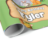 可愛素晴らしい動物園キッズ ラッピングペーパー (ロールコーナー)