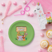 可愛素晴らしい動物園キッドパーティー ペーパープレート (パーティー)