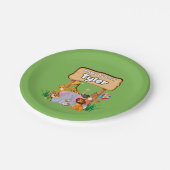 可愛素晴らしい動物園キッドパーティー ペーパープレート (アングル)