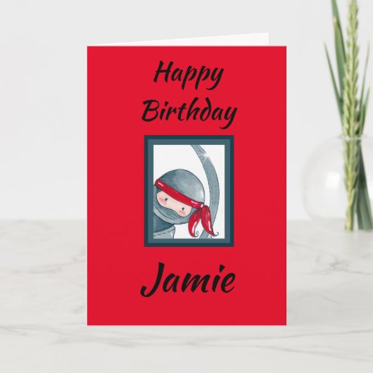 可愛素晴らしい忍者 カード (正面)