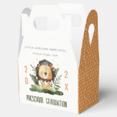 可愛素朴いキッズライオンの葉保育園卒業式 フェイバーボックス (オープン)