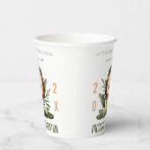 可愛素朴いキッズライオンの葉保育園卒業式 紙コップ (右)