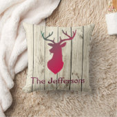 可愛素朴い鹿の頭 クッション (ブランケット)