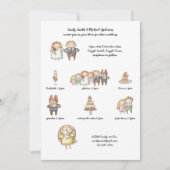 可愛結婚いタイムラ素朴イン招待状 招待状 (正面)