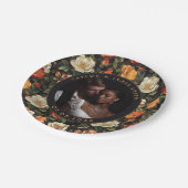 可愛結婚いバラのプレート結婚 ペーパープレート (アングル)