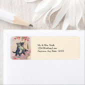 可愛結婚い猫たち ラベル (インサイチュ)