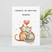 可愛結婚い猫のカード シーズンカード (スタンド正面)