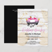 可愛結婚らしい予算招待状