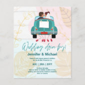 可愛結婚らしい予算招待状 (正面)