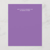 可愛結婚らしい予算招待状 (裏面)