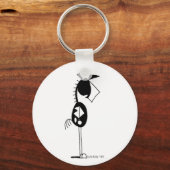 可愛絵を描い馬漫画 キーホルダー (正面)