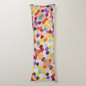 可愛絵画いカラフルの花 ボディピロー (正面縦)