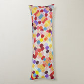 可愛絵画いカラフルの花 ボディピロー (裏面 (縦))