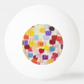 可愛絵画いカラフルの花 卓球ボール (裏面)