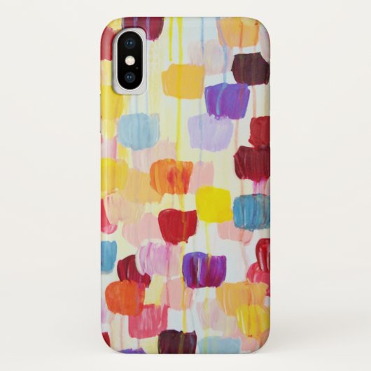 可愛絵画いカラフルの花 Case-Mate iPhoneケース (裏面)
