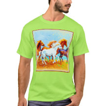 可愛絵画いランニングの馬。買今