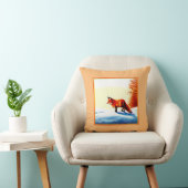 可愛絵画い赤いキツネ。買今 クッション (椅子)