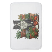 可愛縁どいコリーガーデニング バスマット (正面縦)