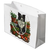 可愛縁どいコリーガーデニング ラージペーパーバッグ (裏面アングル)