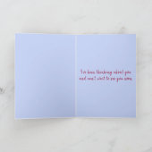 可愛縁どいコリーミックスドッグスケッチアートカスタムカード カード (内部)