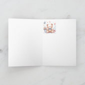 可愛考えいテディベアの愛 カード (内部)