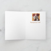 可愛考えい犬の子犬 カード (内部)