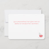 可愛考えい白ネズミグリーティングカード (裏面)