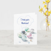 可愛考えいYour Greeting Card カード (黄色い花)