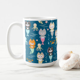 可愛航海のいメ飾ロメの子猫とマグカップ。 コーヒーマグカップ