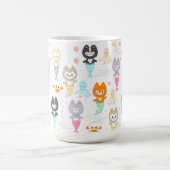 可愛航海のいメ飾ロメの子猫とマグカップ。 コーヒーマグカップ (中央)