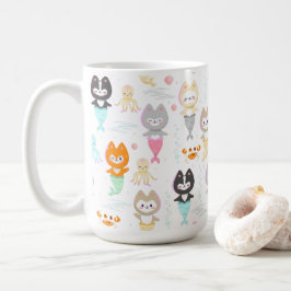 可愛航海のいメ飾ロメの子猫とマグカップ。 コーヒーマグカップ