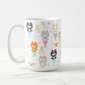 可愛航海のいメ飾ロメの子猫とマグカップ。 コーヒーマグカップ (左)