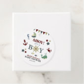 可愛航海のい!男の子の赤ん坊のシャワー フェイバータグ (インサイチュ)