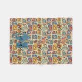 可愛航海の フリースブランケット (正面(横))