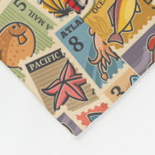 可愛航海の フリースブランケット (角)