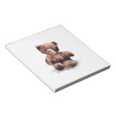 可愛色彩の鮮やかいテディベア ノートパッド (アングル)