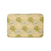 可愛葉いピンク柄 バスマット (正面)