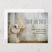 可愛詰まったいクマの写真保存日 インビテーションポストカード (正面/裏面)