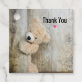 可愛詰まったい熊素朴の木壁 フェイバータグ (正面)