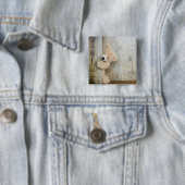 可愛詰まったい熊素朴の木壁 缶バッジ (インサイチュ)