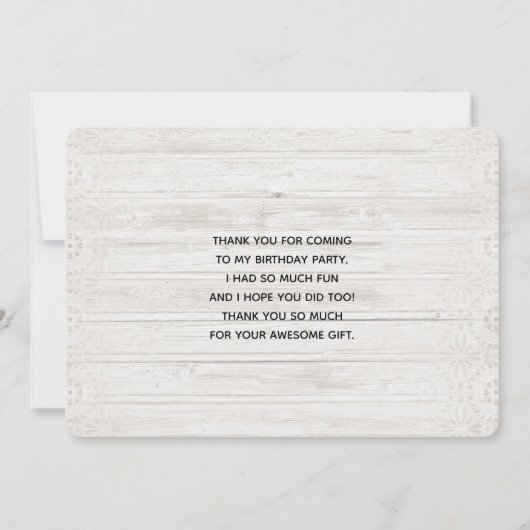 可愛詰まったい熊素朴木の背景ありがとう サンキューカード (裏面)