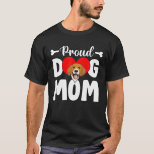 可愛誇りを持ったいビーグルおもしろいー犬お母さんの日 Tシャツ