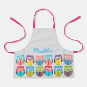 可愛読いフクロウ エプロン (正面)