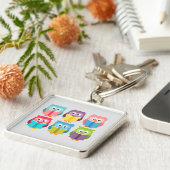 可愛読いフクロウ キーホルダー (側面)