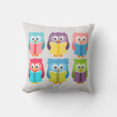 可愛読いフクロウ クッション (正面)