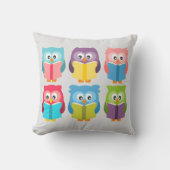 可愛読いフクロウ クッション (正面)